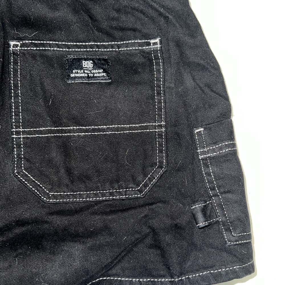BDG skate high rise shorts black with white thread size XS - Picture 4 of 5